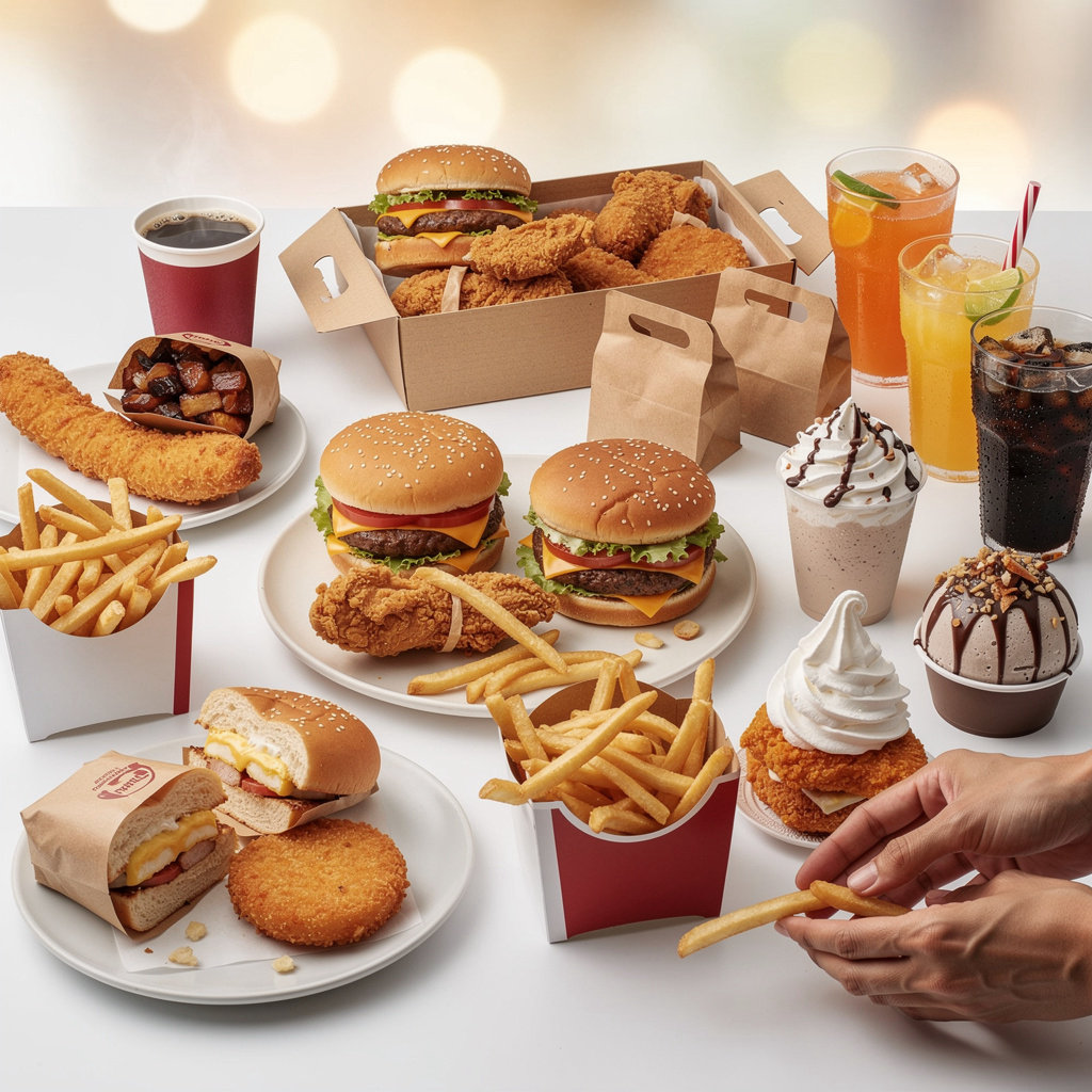 McDonald's Khuwair menu highlights featuring breakfast, lunch, and dinner options